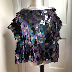 NWT Free People Large Sequin Blouse